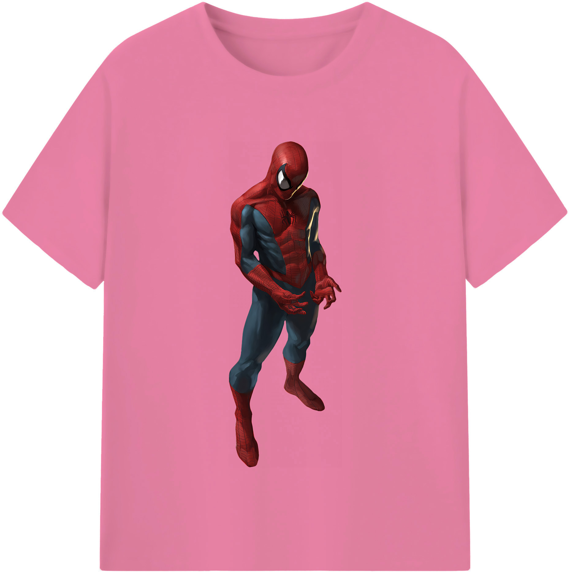 （画像用） Spider Man スパイダーマン 綿100％半袖Tシャツ（フロントプリント）